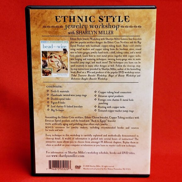 Ethnic Style Jewelry Workshop Sharylyn Miller Instructional DVD 2008 - Picture 2 of 10